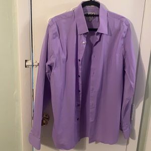 EXPRESS IMX light purple men’s dress shirt (fitted) size large. 16-16.5